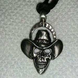 Necklace 19" leather